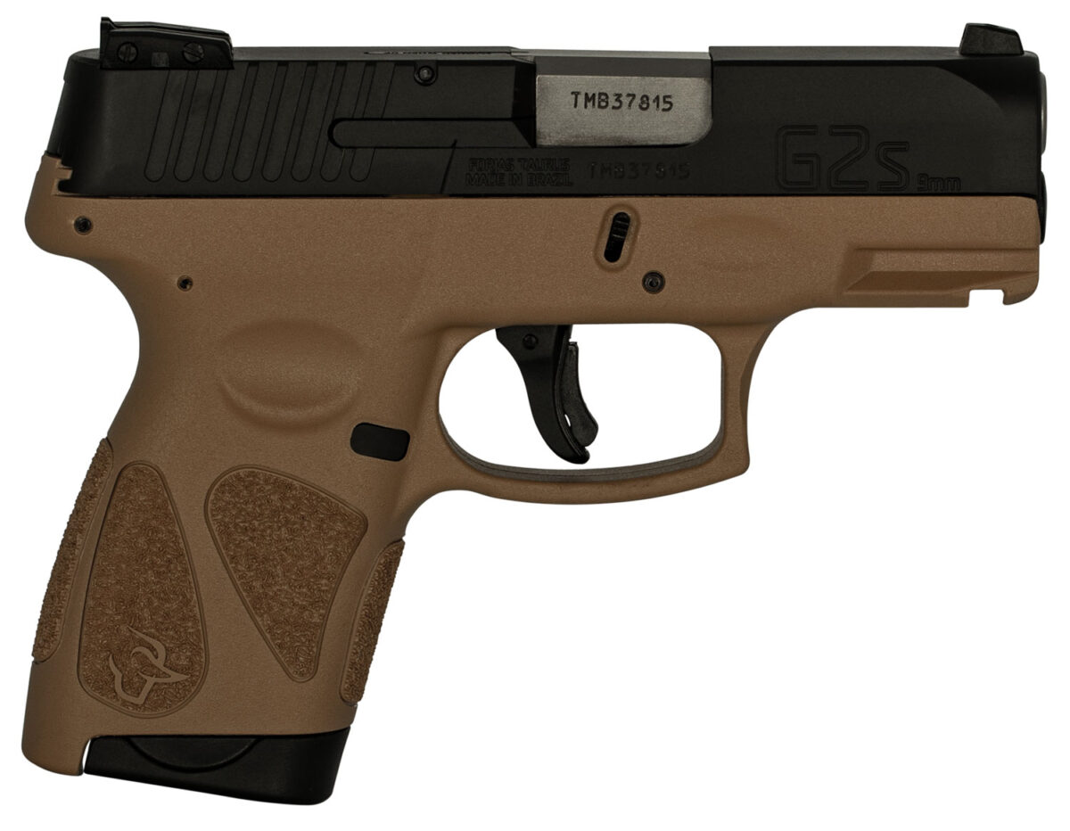 Taurus 1G2S931T G2S 9mm Luger 7+1 3.26" Stainless Steel Barrel, Matte Black Serrated Steel Slide, Tan Polymer Frame w/Picatinny Rail, Tan Polymer Grip ,Right Hand 1 112676