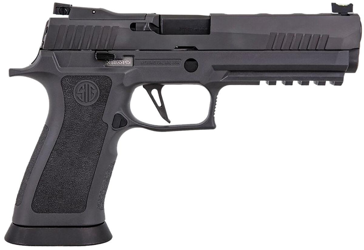 Sig Sauer 320X59LEGIONR2 P320 X-Five Legion 9mm Luger Caliber with 5" Barrel, 17+1 Capacity, Overall Legion Gray Cerakote Finish, Picatinny Rail Frame, Serrated Slide & Legion Gray TXG Grip 1 113776