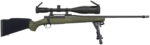 Mossberg 28122 Patriot Night Train 300 Win Mag Caliber with 3+1 Capacity, 24" Barrel, Matte Blued Metal Finish, OD Green Stock Right Hand Includes 6-24x50mm Scope & Bipod 2 120458
