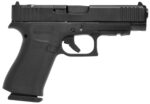 Glock PA4850201FRMOS G48 Gen5 MOS Compact Slim 9mm Luger 10+1 4.17" Black GMB Barrel, Black nDLC MOS Cut/Serrated Slide, Black Polymer Frame w/Beavertail, Black Textured Polymer Grips 2 128018