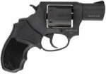 Taurus 285621 856 *CA Compliant Small Frame 38 Special 6rd 2" Matte Black Carbon Steel Barrel, Cylinder & Frame, Black Finger Groove Rubber Grip, Transfer Bar Safety 2 129116