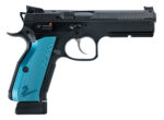 CZ-USA 91251 Shadow 2 Optics-Ready 9mm Luger 4.89" 19+1 Overall Black Finish with Inside Railed Steel with Optic Cut Slide, Blue Aluminum Grip, Non-Tilted Barrel & Picatinny Rail 2 132650