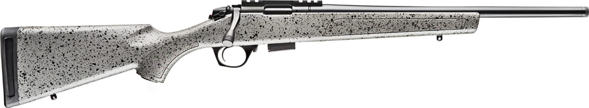 Bergara Rifles BMR003 BMR Full Size 22 WMR 5+1/10+1 18" Matte Blued Steel Threaded Barrel & Drilled & Tapped Steel Receiver, Fixed Gray/Black Speckled Synthetic Stock 1 133582