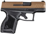 Taurus 1GX4M93E GX4 Micro-Compact 9mm Luger Caliber with 3.06" Barrel, 11+1 Capacity, Black Finish Frame, Serrated Coyote Cerakote Steel Slide & Interchangeable Backstrap Grip Includes 2 Mags 2 139061
