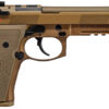 Beretta USA JS92M9A4G M9A4 9mm Luger 5.10" Threaded Barrel 10+1, Flat Dark Earth Cerakote Polymer Frame, Serrated Steel Optic Cut Slide, Polymer Grip & Decocker Safety 2 139775
