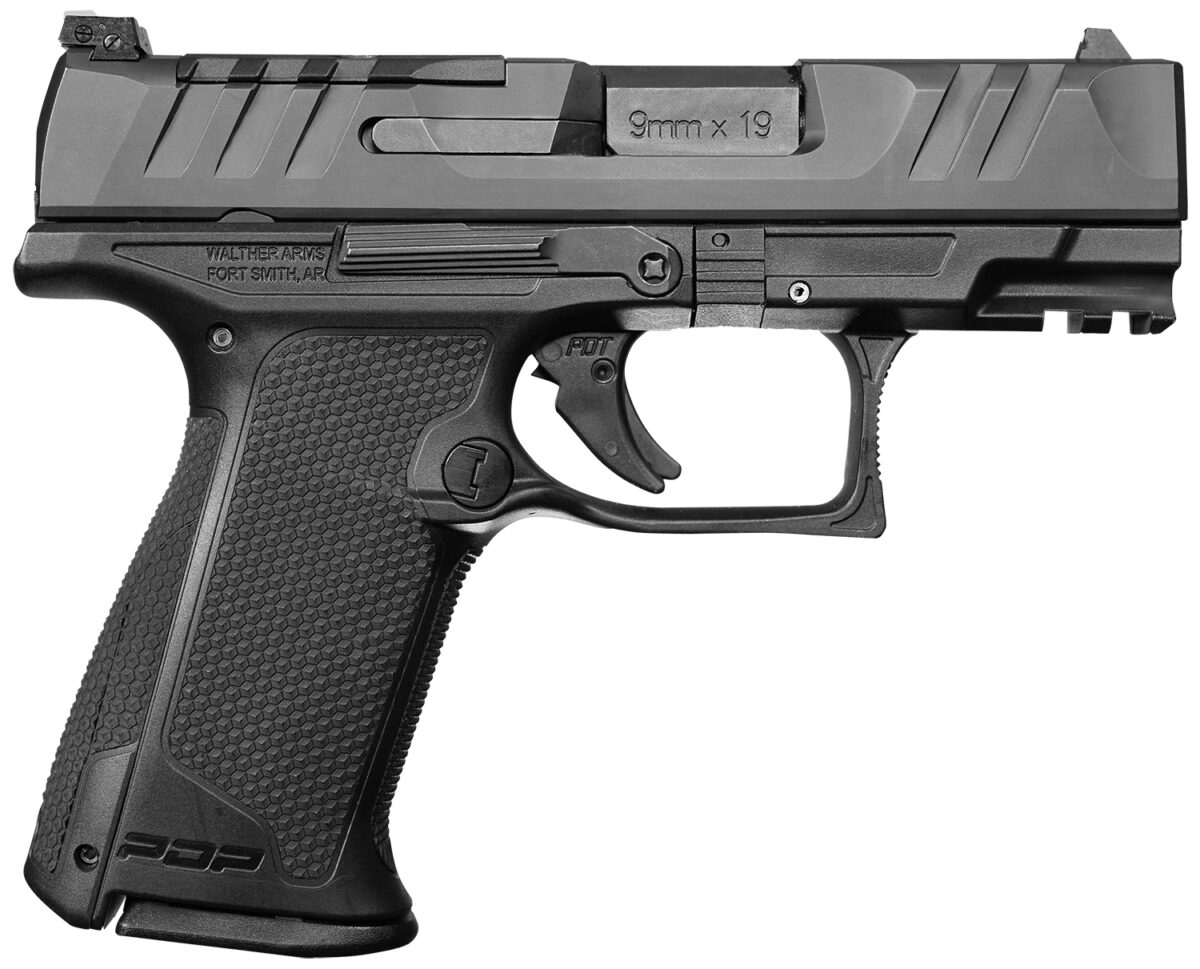 Walther Arms 2842734 PDP F-Series 9mm Luger 15+1 4" Black Steel Barrel, Black Optic Ready/Serrated Slide, Black Polymer Frame w/Picatinny Rail, Black Performance Duty Texture Grips, Ambidextrous 1 146566