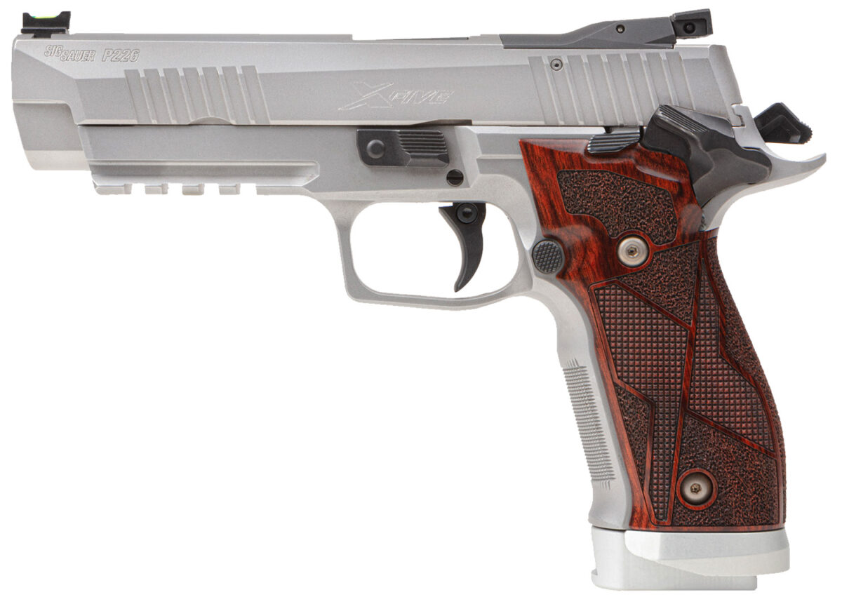 Sig Sauer 226X59CLASSIC P226 X-Five Classic 9mm Luger 20+1 5" SS w/Picatinny Rail & Beavertail Serrated SS/Optic Cut Slide Hogue Cocobolo Grip 1 149924