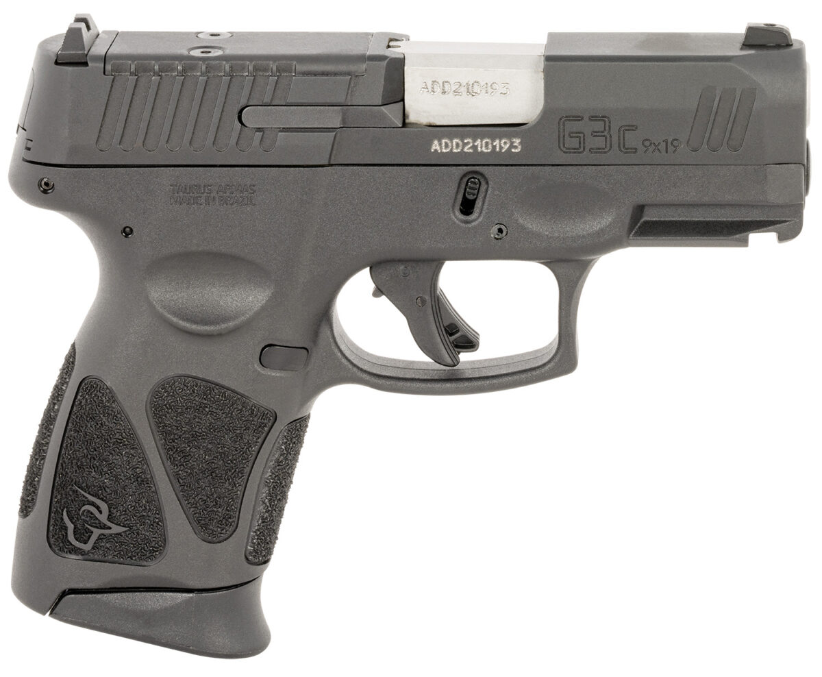 Taurus 1G3CP9312X10 G3C 9mm Luger 10+1 3.26" Matte Stainless Steel Barrel, Matte Black Tenifer Optic Cut/Serrated Slide, Black Polymer Frame w/Picatinny Rail, Black Polymer Grips 1 150723