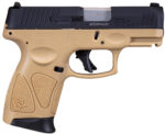 Taurus 1G3C931T G3C Compact Frame 9mm Luger 12+1 3.26" Matte Stainless Steel Barrel, Matte Black Tenifer Serrated Steel Slide, Tan Polymer Frame w/Picatinny Rail, Black Polymer Grip, Right Hand 2 150909