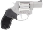 Taurus 285629MA 856 *MA Compliant Small Frame 38 Special +P 6rd 2" Stainless Steel Barrel, Stainless Steel Cylinder & Frame, Black Rubber Grip 2 150927