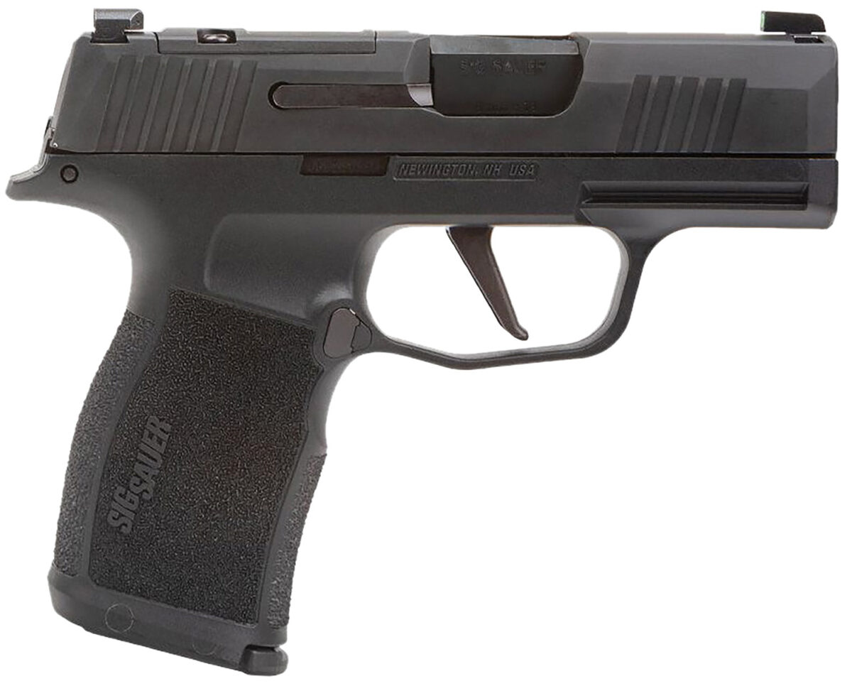 Sig Sauer 365X9BXR3PMS10 P365X Micro-Compact 9mm Luger 10+1 3.10" Black Steel Barrel, Black Nitron Optic Ready/Serrated Slide & Frame w/Sig Rail, Black Polymer Grips, Right Hand 1 151816