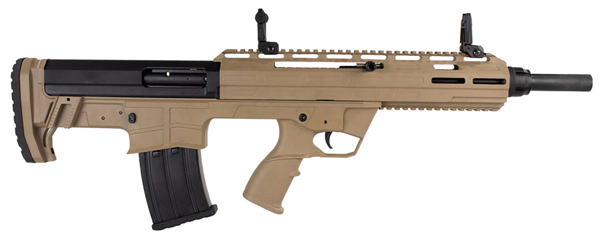 Tokarev USA 21000128 TBP 12 Gauge 3" 5+1 18.50", FDE, Cheek Riser Compatible Bull-Pup Stock, Flip-Up Sights, 3 Chokes 1 152730