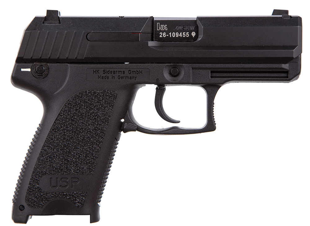 HK 81000336 USP V1 Compact 40 S&W 12+1 3.58" Black Polygonal Rifled Barrel, Black Serrated Slide, Black Polymer Frame, Black Polymer Grip, Ambidextrous 1 15379