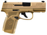 FN 66101409 Reflex Micro-Compact Frame 9mm Luger 15+1/11+1, 3.30" Black Target Crown Steel Barrel, Flat Dark Earth PVD Serrated Steel Slide & Polymer Frame w/Picatinny Rail, Ambidextrous 2 155189