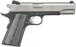 Ruger 6792 SR1911 Full Size 45 ACP 8+1 5" Stainless Steel Barrel, Matte Stainless Serrated Slide, Satin Aluminum Frame w/Beavertail Black Anodized Aluminum Grips Right Hand 2 155434