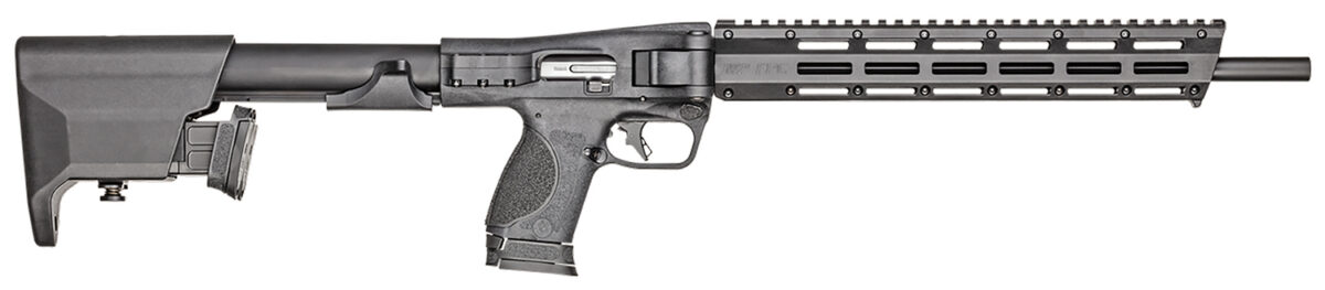 Smith & Wesson 12576 M&P FPC 9mm Luger 10+1 16.25" Black Oxide Steel Barrel, Black Anodized Aluminum Receiver, M-LOK Slots w/Picatinny Style Rail Handguard, Adjustable Black Synthetic Stock 1 157180