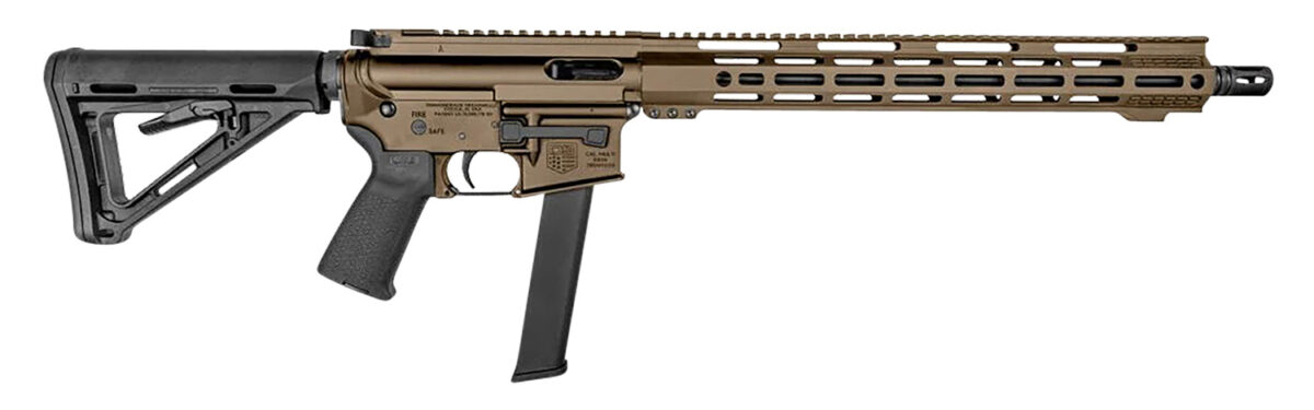 Diamondback DB1418P061 DB15 9mm Luger 32+1 16", FDE Rec/M-Lok Handgaurd, Carbon Lower, Black Magpul CTR Stock/K2 Grip, Flash Hider 1 157696