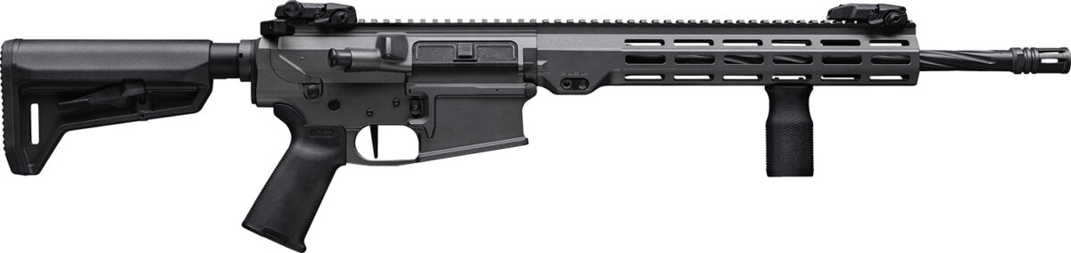 Maxim Defense MXM49689 MD10 L 6.5 Creedmoor 20+1 18" Fluted Barrel, Sniper Gray Rec/M-LOK Handguard, Black Magpul Furniture, SL-K Stock, MVG Grip, MBUS Sights, Blackout Defense Flat Trigger 1 159403