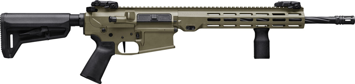 Maxim Defense MXM49690 MD10 L 6.5 Creedmoor 20+1 18" Fluted Barrel, FDE Rec/M-LOK Handguard, Black Magpul Furniture, SL-K Stock, MVG Grip, MBUS Sights, Blackout Defense Flat Trigger 1 159404