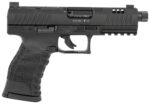 Walther Arms 5220303 WMP 22 Mag 10+1 4.90" Black Steel Threaded Barrel, Black Optic Ready/Serrated Slide, Black Polymer Frame w/Picatinny Rail, Textured Polymer Grip 2 160897