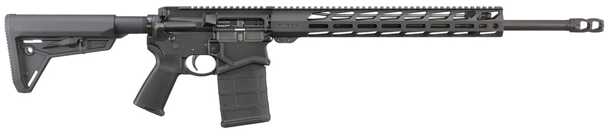 Ruger 5612 SFAR 6.5 Creedmoor 20+1 20" Black Threaded Barrel, Black Hard Coat Anodized Picatinny Rail Aluminum Receiver, 15" M-LOK Handguard, Black Synthetic Magpul SL Stock, Black Magpul Grip 1 161298