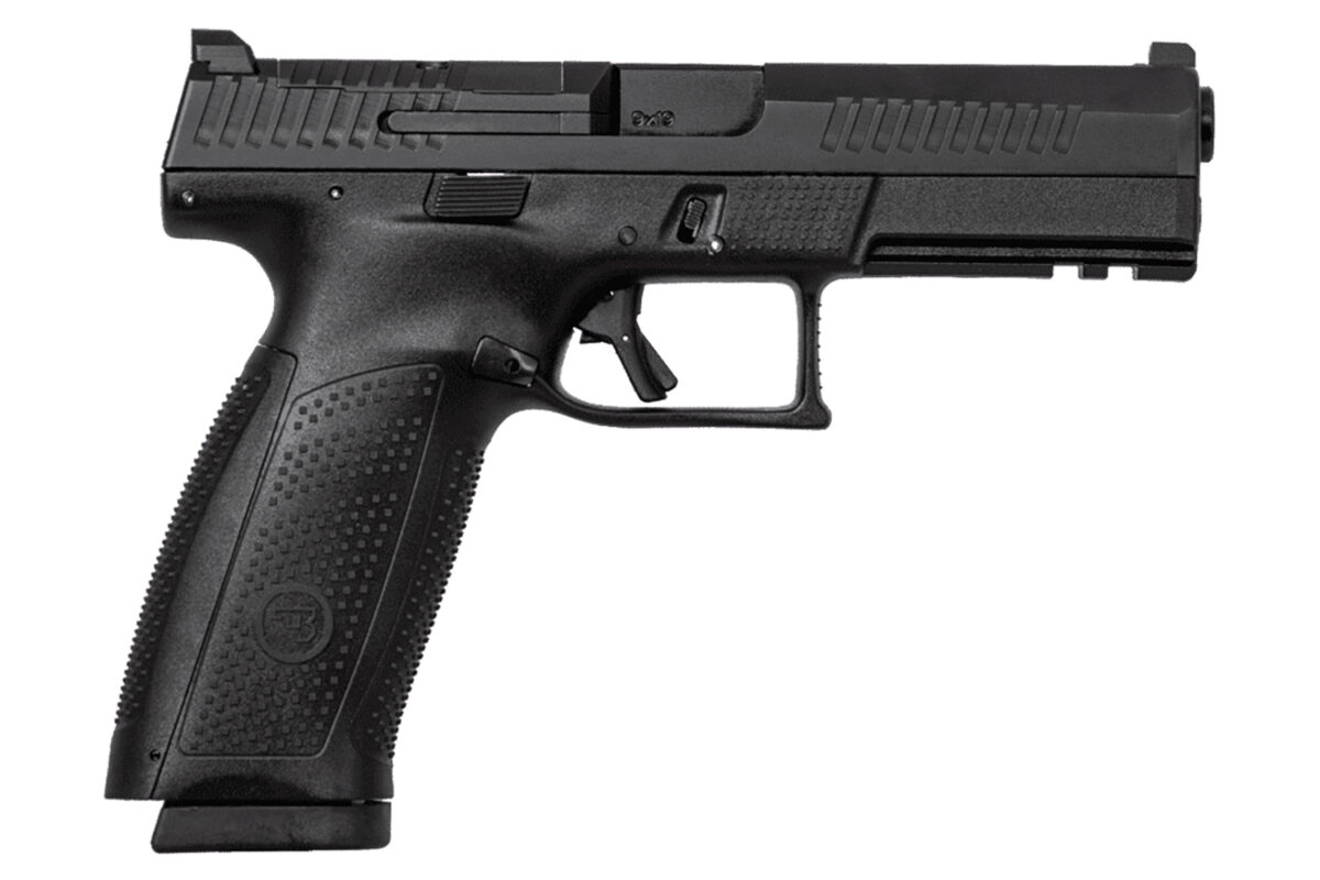 CZ-USA 91550 P-10 F 9mm Luger 19+1 5.10" Black Steel Barrel, Black Nitride Optic Ready/Serrated Steel Slide, Black Polymer Frame w/Picatinny Rail, Ambidextrous 1 162009