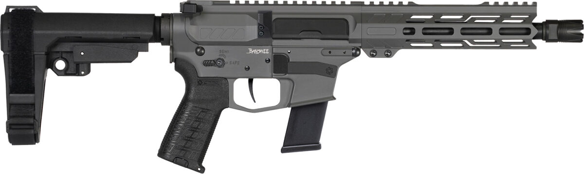 CMMG 45AF30FTNG Banshee MKG 45 ACP 13+1 8" Black Nitride Medium Taper Threaded Barrel, EML 4" M-LOK Handguards, Tungsten Aluminum Picatinny Rail Receiver, CMMG Zeroed Grips 1 166440