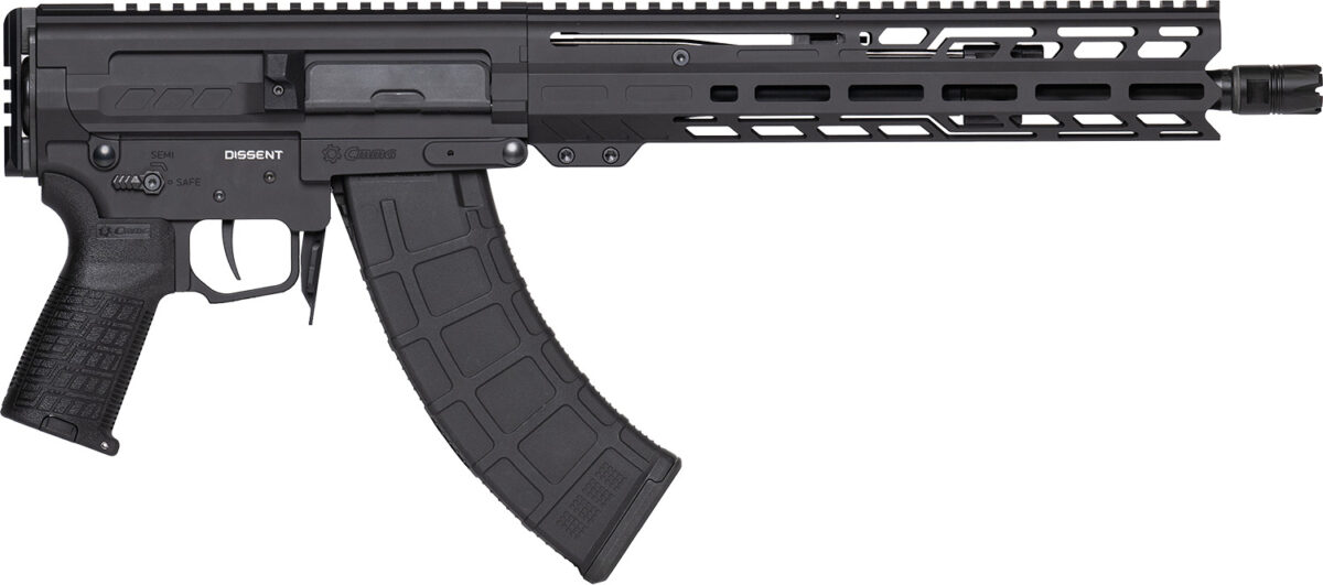 CMMG 86A8E0BAB Dissent MK47 7.62x39mm 30+1 12.50" Black Nitride Threaded Barrel, M-LOK Handguards, Black Armor Cerakote Aluminum Picatinny Rail Receiver 1 166913