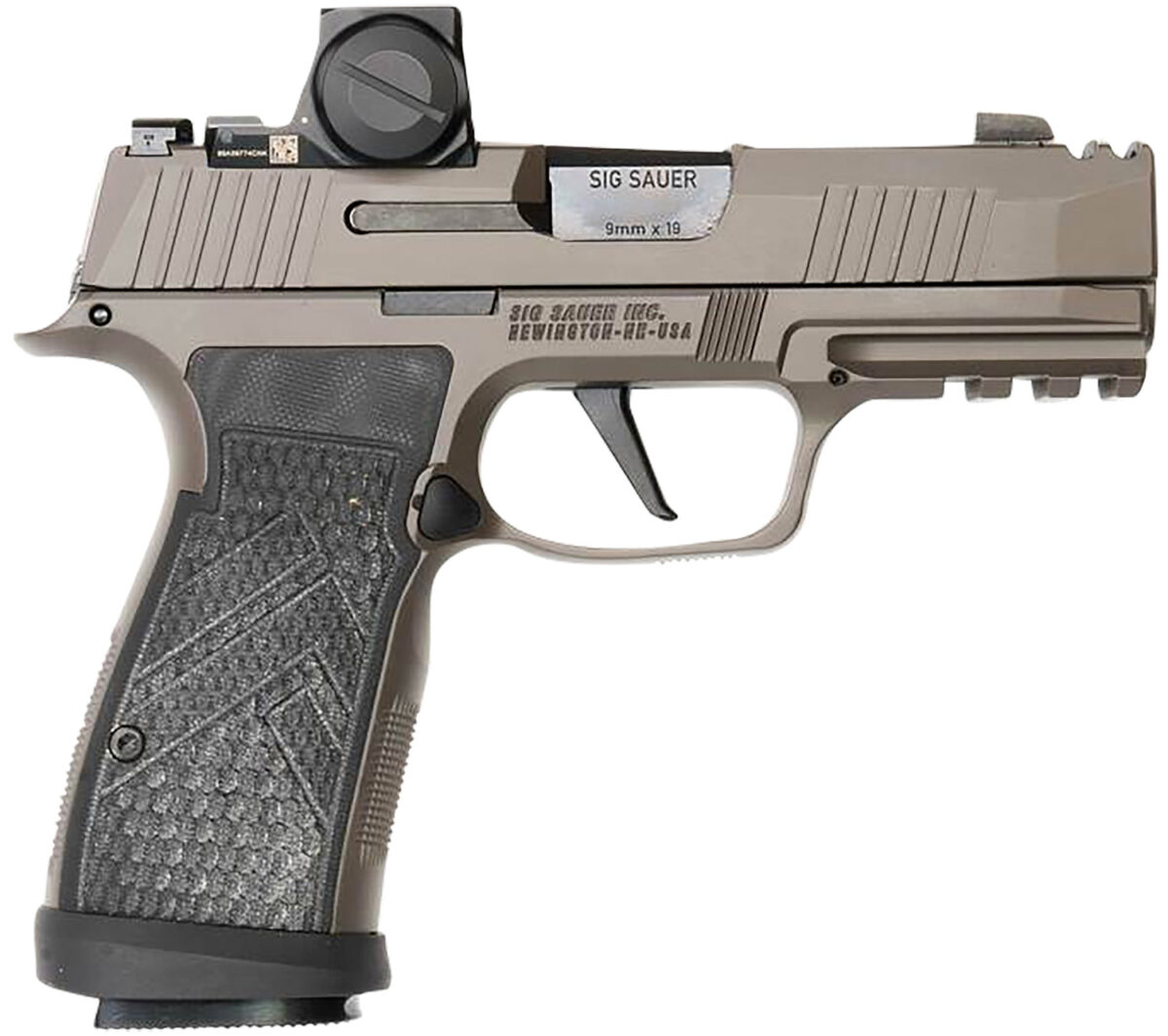 Sig Sauer 365AXGCA9LEGIONRXX P365 AXG Legion ROMEO-X 9mm 17+1 3.10" Compact Frame Legion Gray Cerakote Stainless Steel Slide G-10 Grip 1 169267