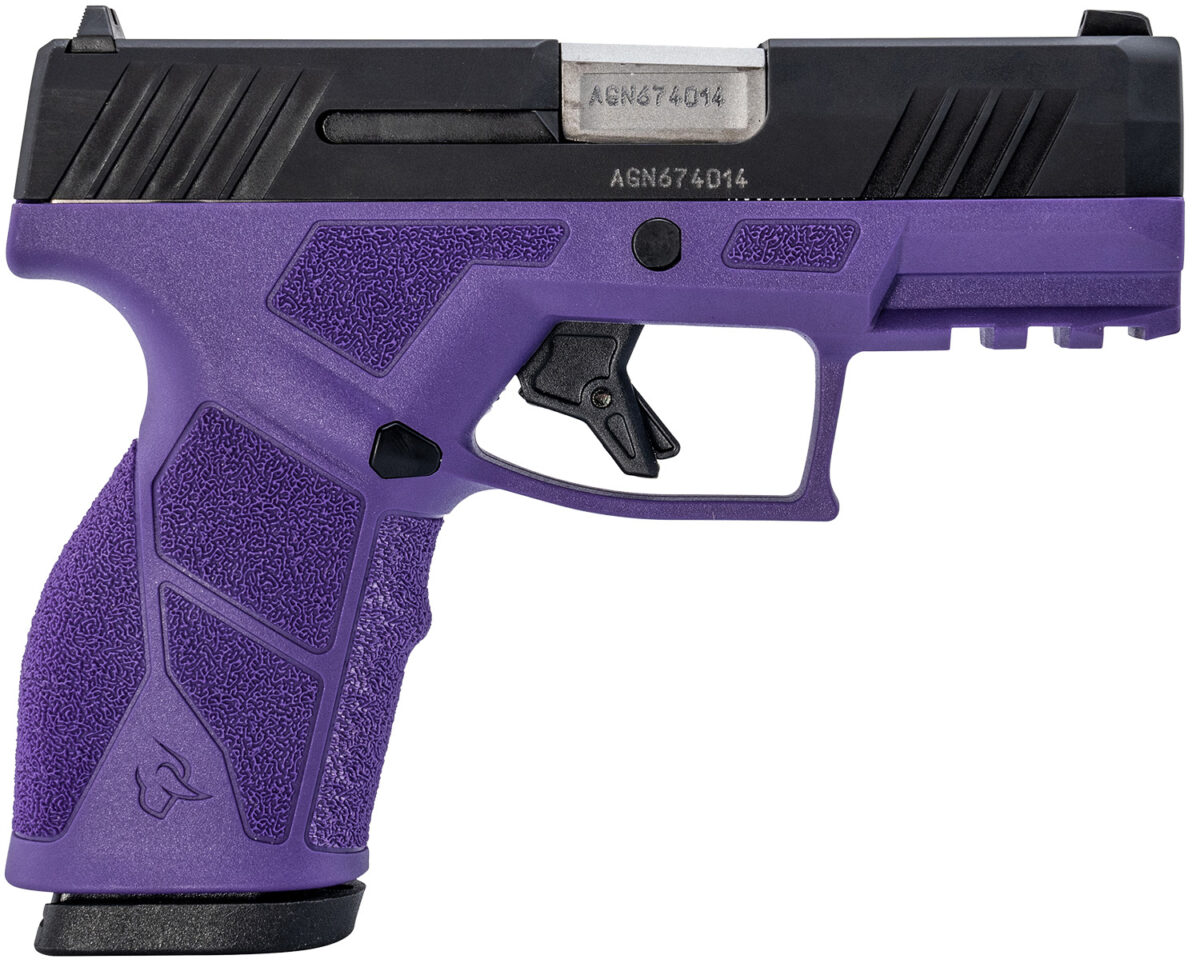 Taurus 1-GX2931DP GX2 9mm 13+1 3.37" Matte Stainless Steel Barrel, Matte Black Serrated Stainless Steel Slide, Dark Purple Polymer Frame w/Picatinny Rail, Polymer Grip 1 170116