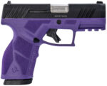 Taurus 1-GX2931DP-10 GX2 9mm 10+1 3.37" Matte Stainless Steel Barrel, Matte Black Serrated Stainless Steel Slide, Dark Purple Polymer Frame w/Picatinny Rail, Polymer Grip 2 170117
