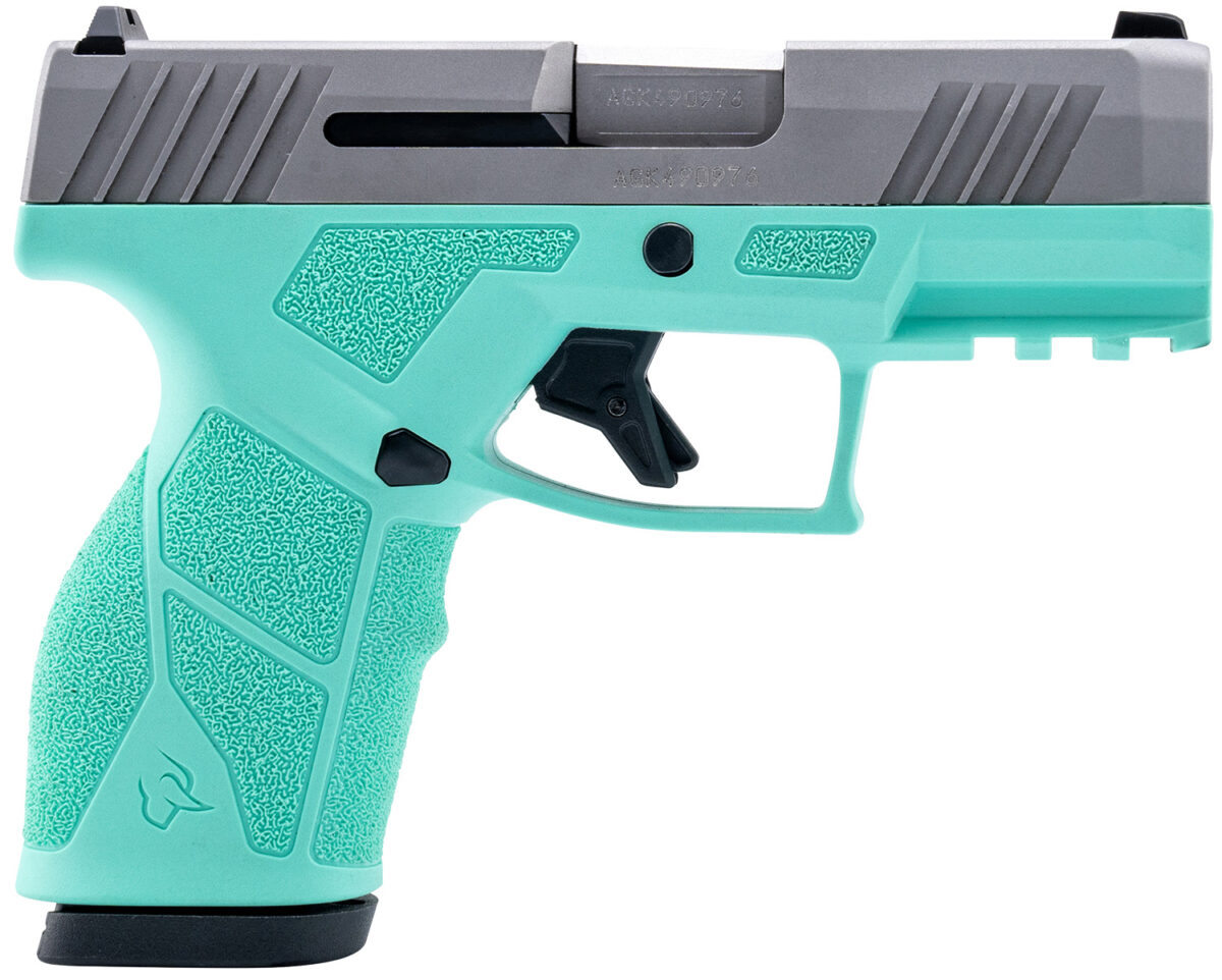 Taurus 1-GX2939C GX2 9mm 13+1 3.37" Matte Stainless Steel Barrel, Matte Serrated Stainless Steel Slide, Cyan Polymer Frame w/Picatinny Rail, Polymer Grip 1 170128