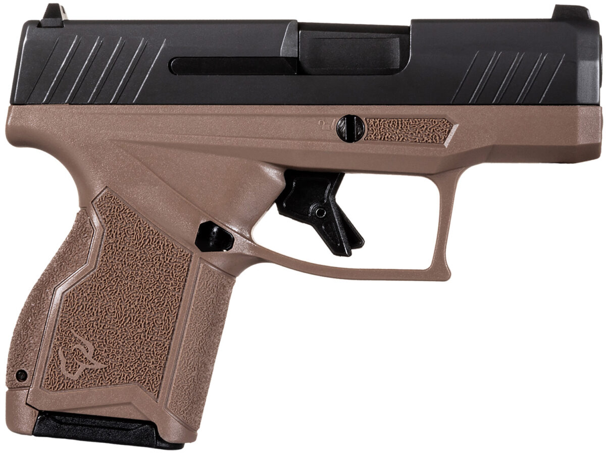 Taurus 1-GX4M931-B GX4 Micro-Compact Frame 9mm Luger 13+1 3.06" Satin Black DLC Stainless Steel Barrel, Black Serrated Alloy Steel Slide, Brown Stainless Steel Frame, Textured Grip 1 170141