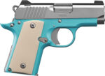 Kimber Mfg.,inc 3300210 Micro Bel Air NS 380 ACP 2.75" Ramped Barrel Stainless Steel Slide Bel Air Blue Mirror-Polished Ivory Micarta Grip 2 170618