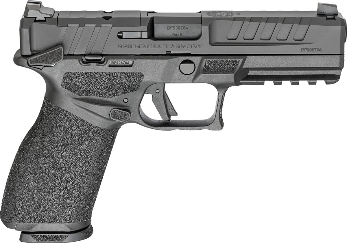Springfield Armory EC9459BMSLCU Echelon 9mm Luger 10+1 4.50" Black Melonite Steel Barrel, Black Melonite Optic Ready/Serrated Steel Slide, Black Polymer Frame w/Picatinny Rail 1 171035