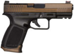 Gforce Arms GFRPX3C9BT Exodus 9mm Luger 15+1 4.02" Black Steel Barrel, Bronze Cerakote Serrated Steel Slide, Black Cerakote Polymer Frame w/Accessory Rail, Black Textured Grip 2 172200