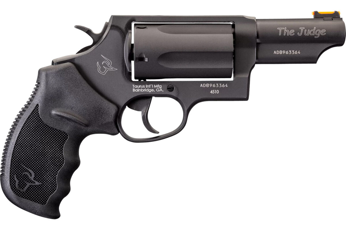 Taurus 2441031T Judge 45 Colt (LC)/410 Bore 5rd 3" Matte Black Oxide Steel Barrel, Cylinder & Frame, Black Ribber Grip, Exposed Hammer 1 17251