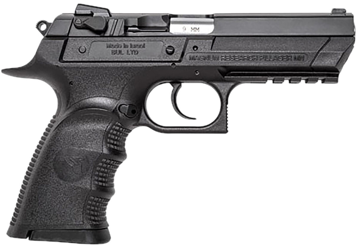 Magnum Research BE99153RL Baby Eagle III 9mm 15+1 4.43" Black Oxide Carbon Steel Slide Black Textured 1 173273
