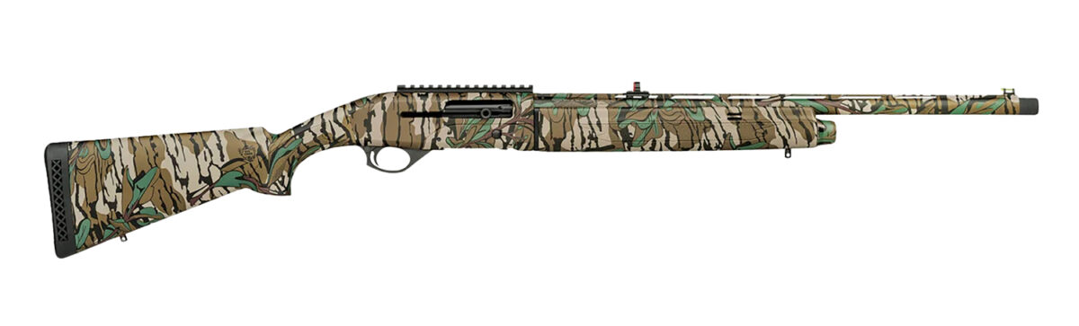Mossberg 75808 SA-20 Turkey 20 Gauge Semi-Auto 3" 4+1 22" Mossy Oak Greenleaf Vent Rib Steel Barrel, Mossy Oak Greenleaf Picatinny Rail Receiver, Fixed Mossy Oak Greenleaf Synthetic Stock 1 173334