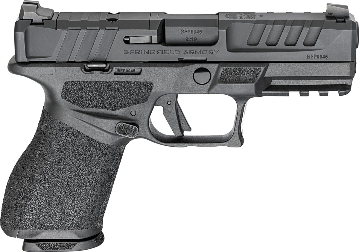 Springfield Armory EC9409BLCU Echelon Compact Frame 9mm 10+1 4" Black Melonite Steel Barrel & Optic Ready/Serrated Steel Slide, Black Polymer Frame w/Picatinny Rail, Textured Grip 1 173548