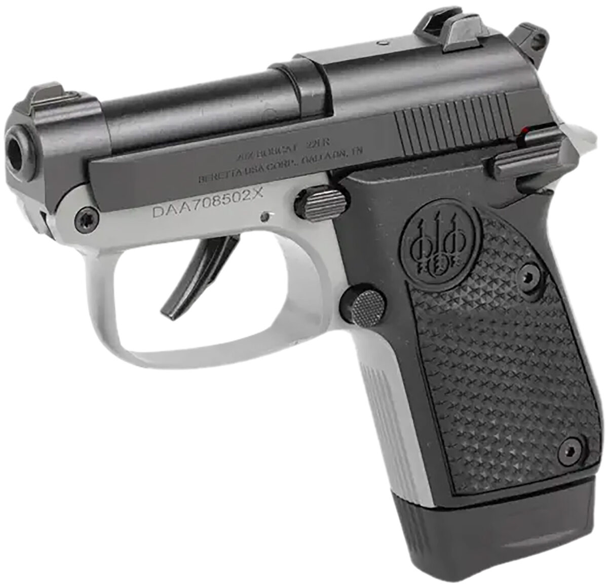 Beretta USA J20X22R8 20X Bobcat You're On Your Own 22 LR 8+1 2.40" Black Steel Barrel, Gray Cerakote ELS/Serrated Steel Slide, Black Polymer Frame w/Beavertail, Helica Texture Grip 1 175341