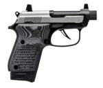 Beretta USA J20X22R8M3 20X Bobcat Bug Out Bag Micro Frame 22 LR 8+1 2.80" Black Threaded Tip-Up Barrel, Inox ELS/Serrated Slide, Black Polymer Frame w/Beavertail, Helica Texture Grip 2 175342