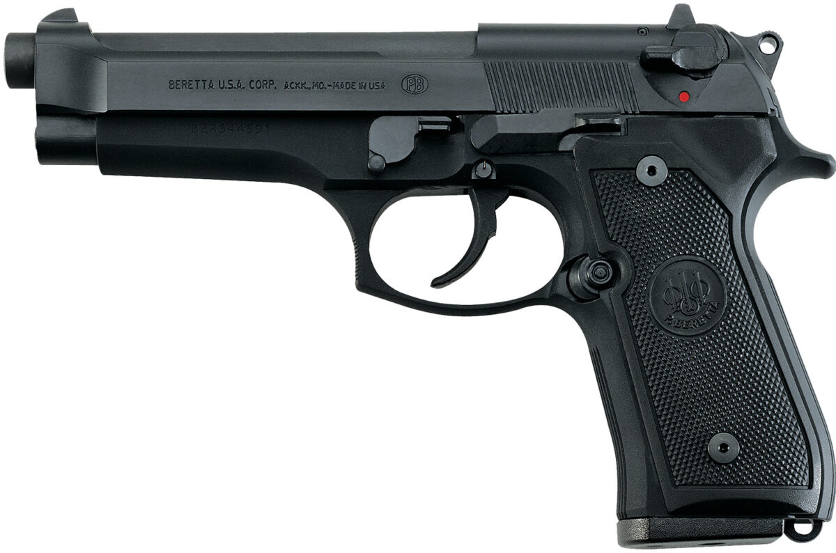 Beretta USA J92F300CA 92FS *CA Compliant Full Size Frame 9mm Luger 10+1 4.90" Black Steel Barrel, Black Bruniton Serrated Steel Slide, Black Bruniton Aluminum Frame w/Beavertail, Ambidextrous, US Made 1 175344