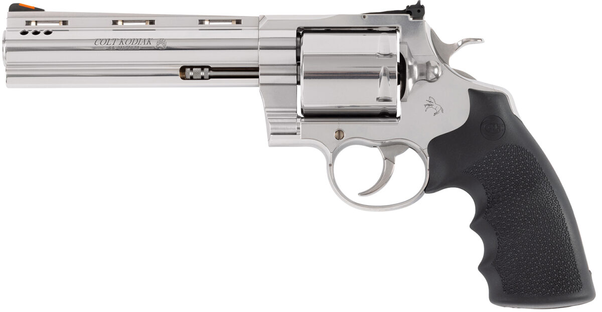 Colt Mfg KODIAKSP6RTS Kodiak 44 Mag 6 Shot 6" Stainless Steel Vent Rib Barrel, Cylinder & Frame, Exposed Hammer 1 179951