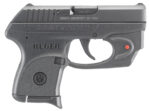 Ruger 3752 LCP w/Laser 380 ACP 6+1 2.75" Black Steel Barrel, Black Oxide Serrated Steel Slide, Black Polymer Frame, Black Polymer Grip, Viridian E-Series Red Laser 2 21851