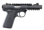 Ruger 40149 Mark IV 22/45 Tactical 22 LR 10+1 4.40" Steel/Threaded Barrel, Blued Slide, Black Checkered 1911-Style Panel Grip, Features Top & Bottom Picatinny Rails 2 34253