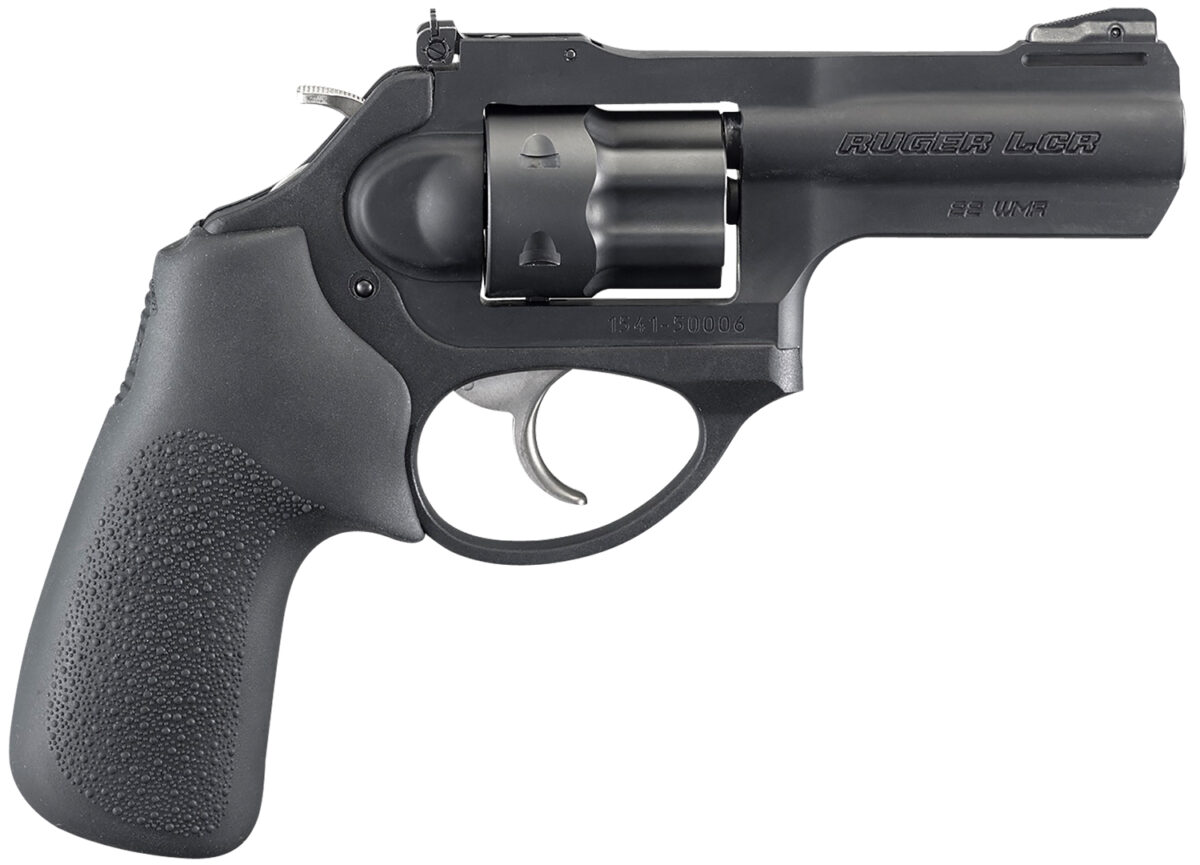 Ruger 5437 LCRx 22 WMR 3" Matte Black Barrel, 6 Shot PVD Finished Cylinder, Matte Black 7000-Series Aluminum Frame, Hogue Tamer Monogrip 1 44973
