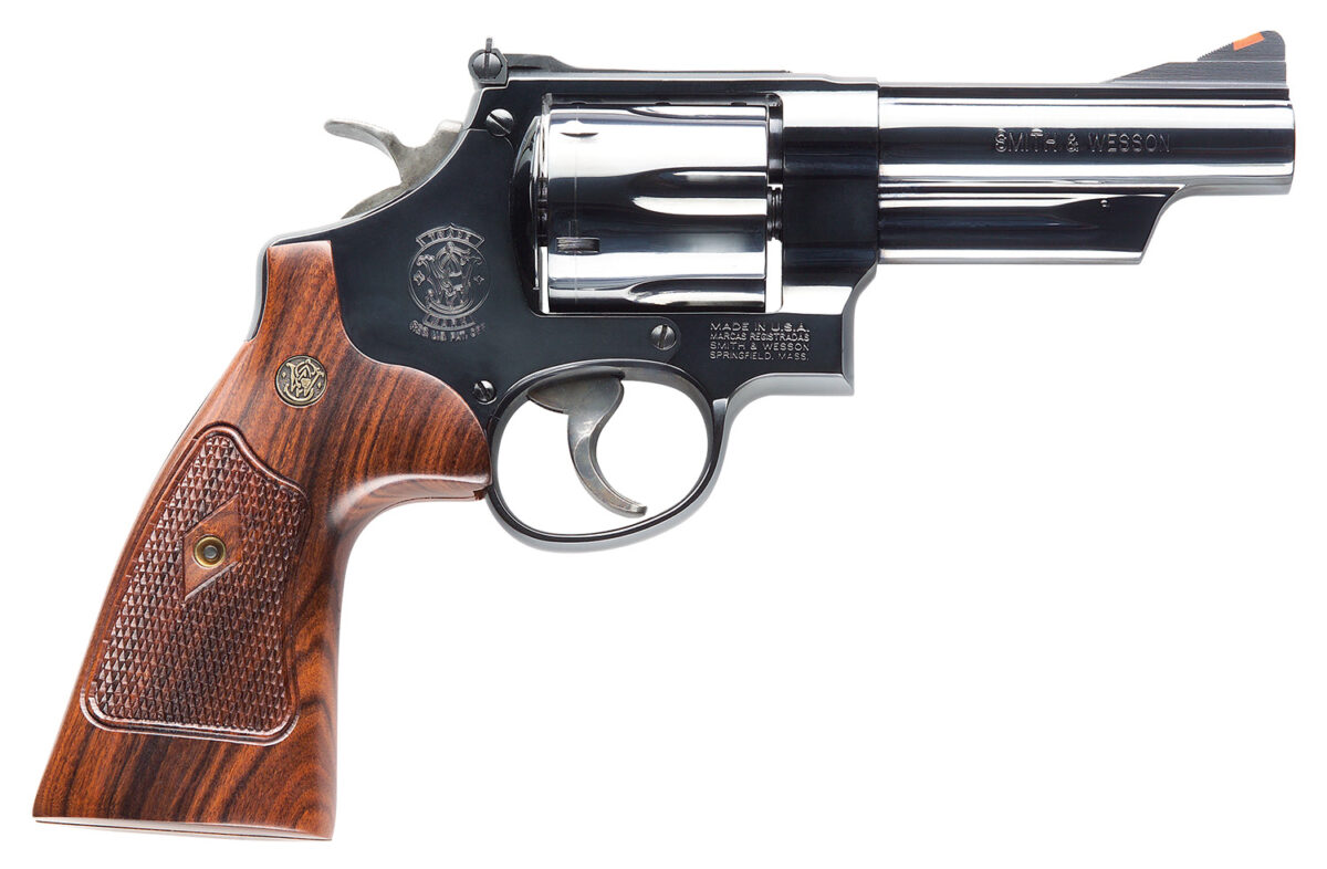 Smith & Wesson 150254 Model 29 Classic 44 Rem Mag or 44 S&W Spl Blued Carbon Steel 4" Barrel, 6rd Cylinder & N-Frame, Checkered Square Butt Walnut Grip 1 53539