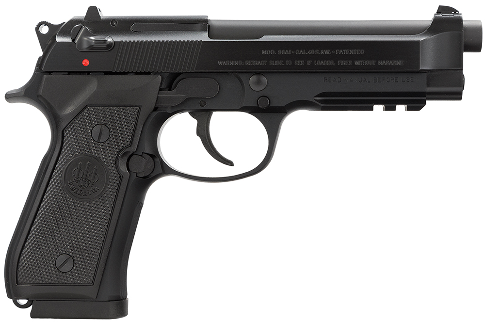 Beretta USA J9A4F10 96A1 40 S&W 4.90" Barrel 12+1, Black Bruniton Alloy Frame, Serrated Steel Slide & Polymer Grip 1 62206
