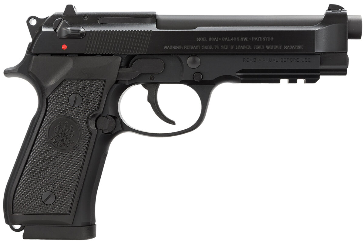 Beretta USA J9A4F11 96A1 40 S&W 4.90" Barrel 10+1, Black Bruniton Alloy Frame, Serrated Steel Slide & Polymer Grip 1 62207